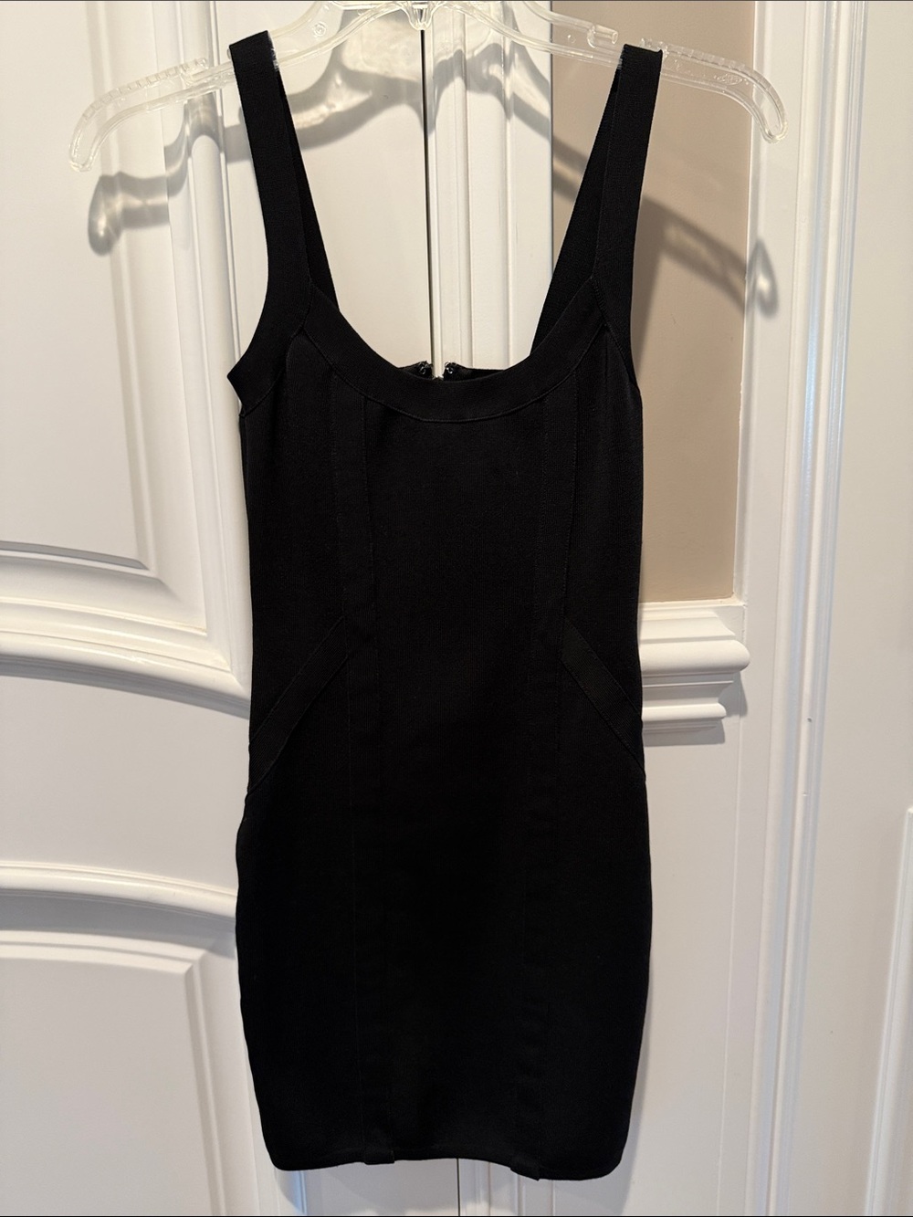 GUESS Black Fitted Sleeveless Mini Dress